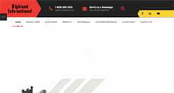 Desktop Screenshot of highland-international.com